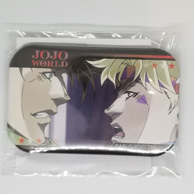 ジョジョの奇妙な冒険 ジョセフ＆シーザー カド丸缶バッジ | K-BOOKS 