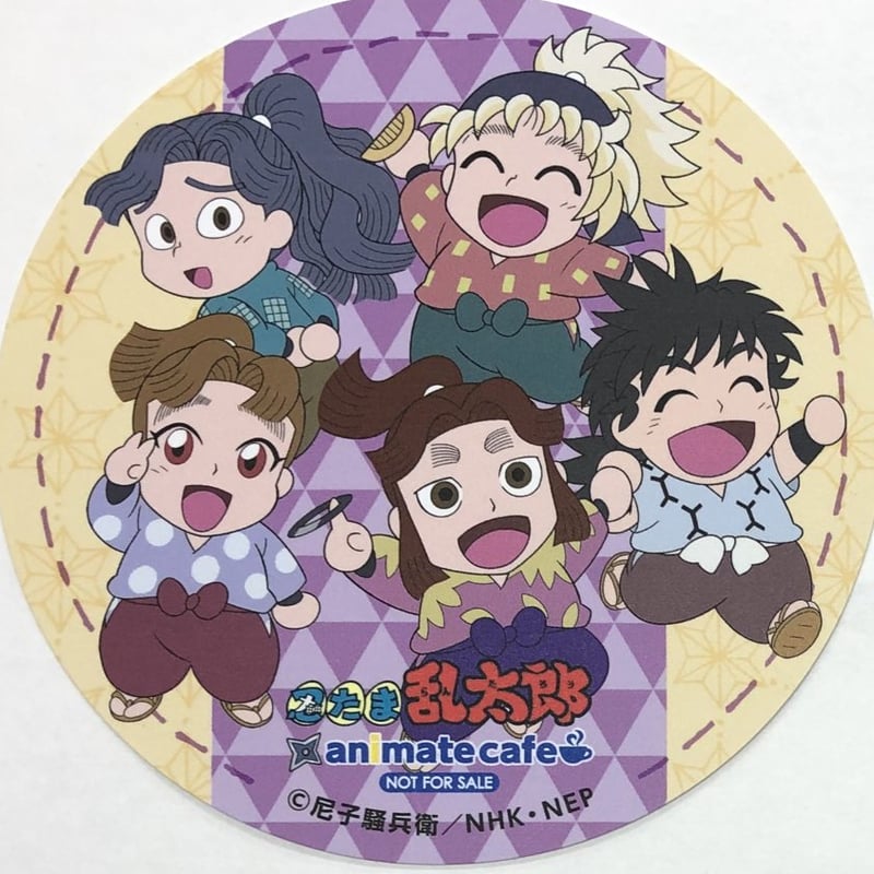 忍たま乱太郎　アニメイトカフェ　グラッテ　コースター 忍たま乱太郎 アニメイトカフェ グラッテ コースター 土井半助