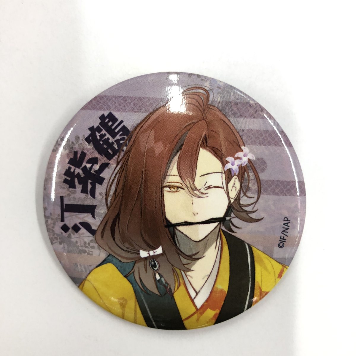 ニルアド 缶バッジ　紫鶴 ニルアド 缶バッジ紫鶴