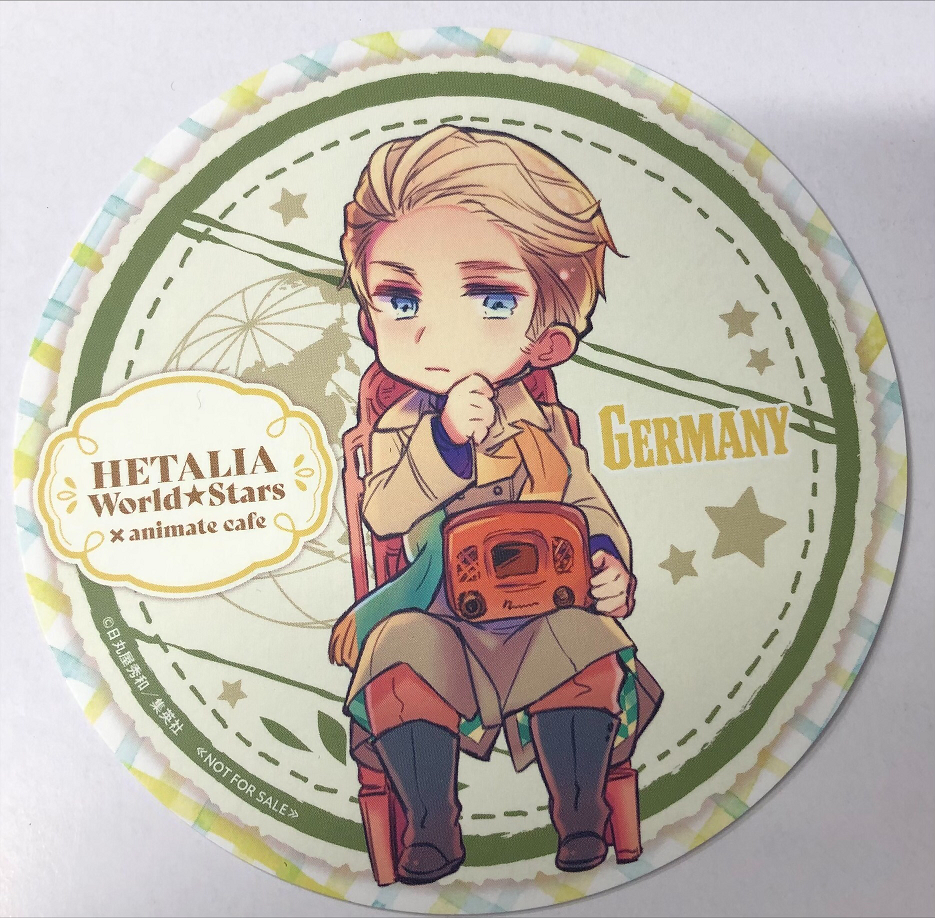 ヘタリア 特典コースター Yahoo!オークション - ヘタリア World Stars アニメイトカフェ コラボ