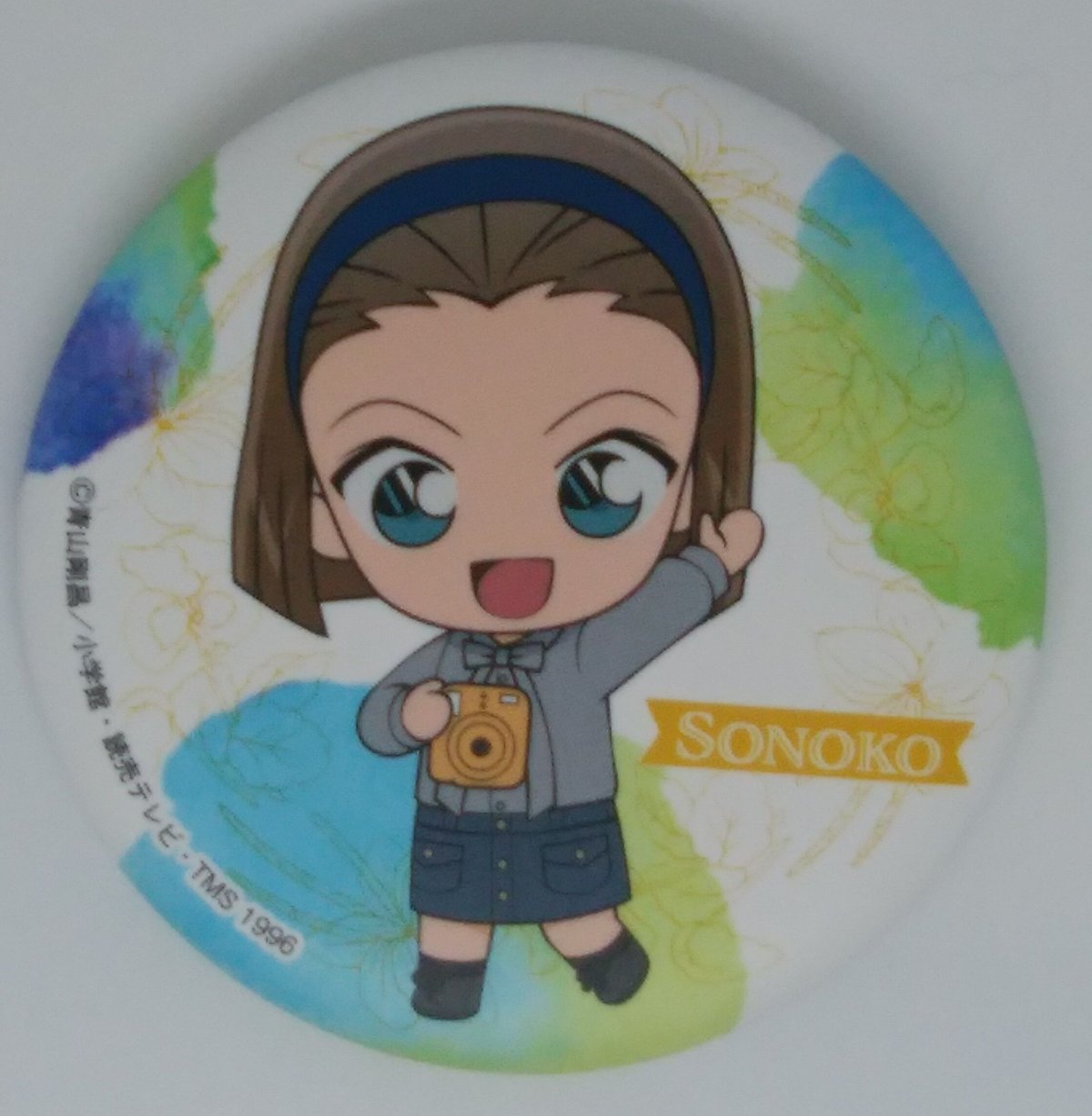 名探偵コナン鈴木園子SD ブラインドマット缶バッジ カメラVer. | K