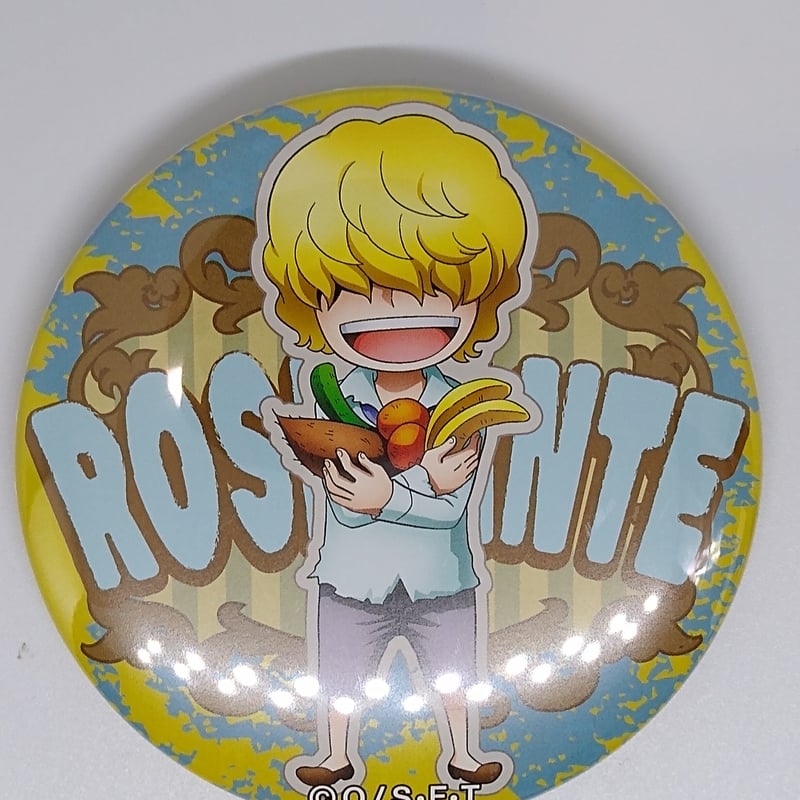 onepiece やから缶バッジ イエロー コラソン ロシナンテ onepiece やから缶バッジ イエロー コラソン ロシナンテ