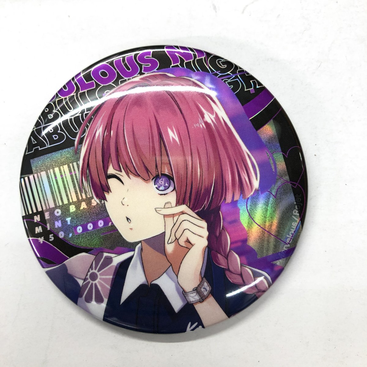 ファビュラスナイト 眠兎 缶バッジ ホロ | K-BOOKS 池袋 2次元グッズ通販