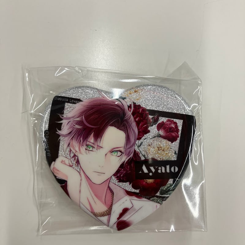 DIABOLIK LOVERS 死の祝祭　ラメハート缶バッジ　逆巻アヤト DIABOLIK LOVERS ディアラバ 逆巻 アヤト 死の祝祭 缶バッジ