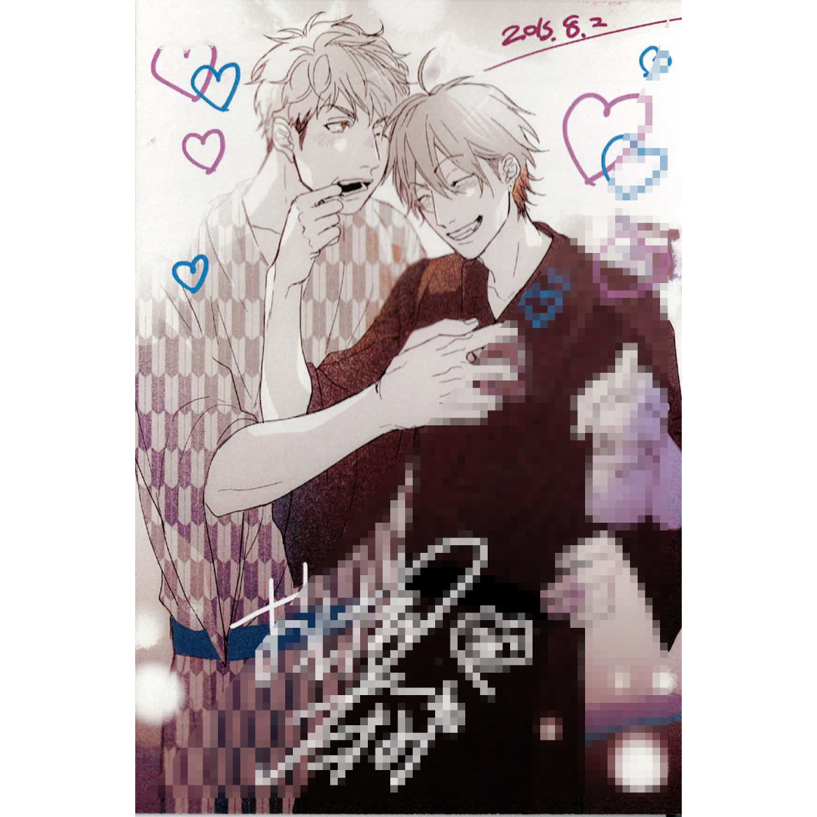 おげれつたなか 『恋愛ルビの正しいふりかた』 サイン会 両面 イラスト