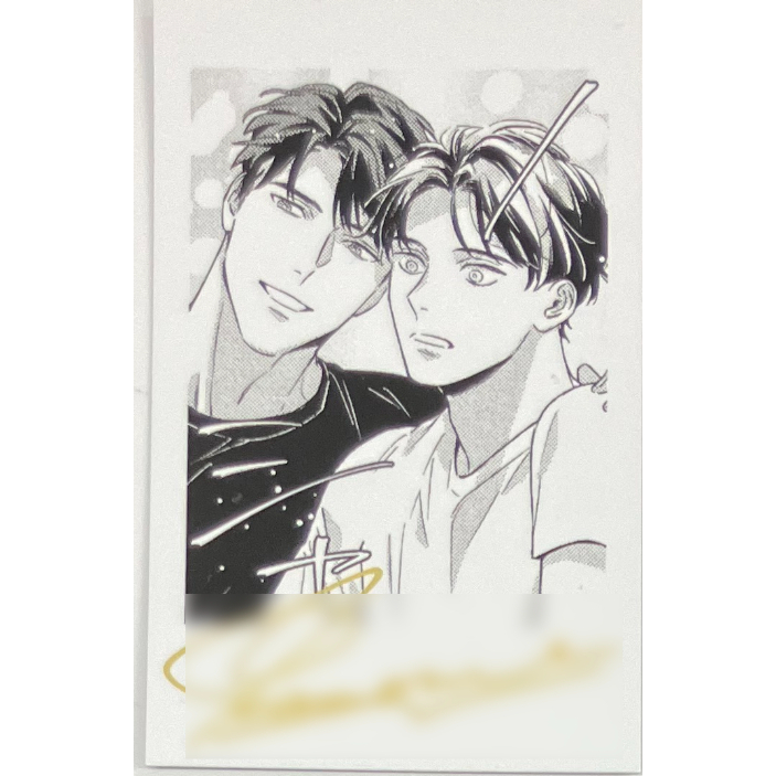 大島かもめ 『オフステージラブサイド』 チェキ風 モノクロームカード