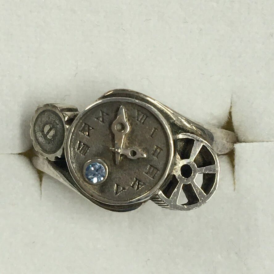 変色有】CLOCK ZERO ～終焉の一秒～ シルバーアクセサリーリング | K 
