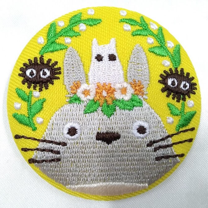 ジブリ】トトロ 刺繍ブローチ | K-BOOKS 池袋 2次元グッズ通販