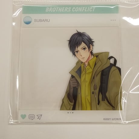 BROTHERS CONFLICT 朝日奈昴 ハート缶バッジ アニメイト特典 BROTHERS