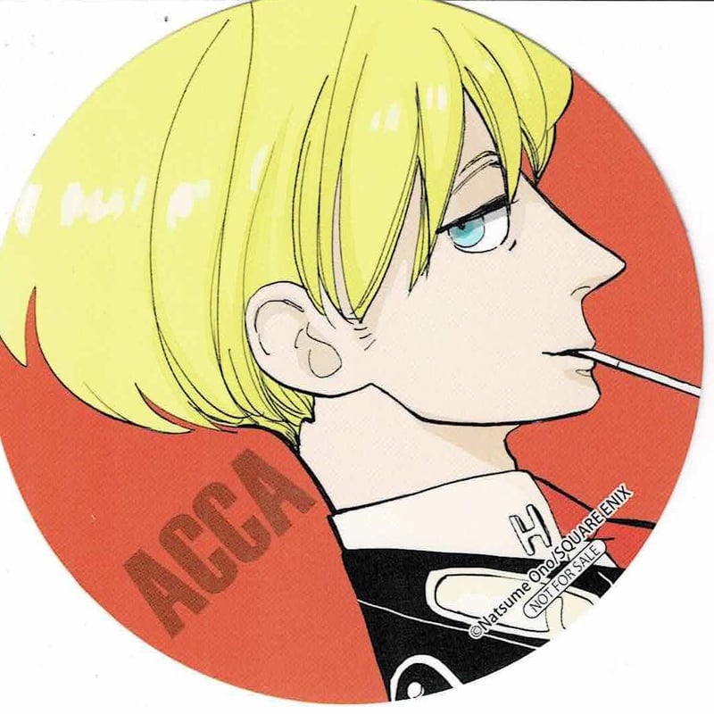 ACCA コースター カフェ ジーン 特典 オノ・ナツメ オノナツメ ACCAxBADON カフェ ジーンオータス コースター