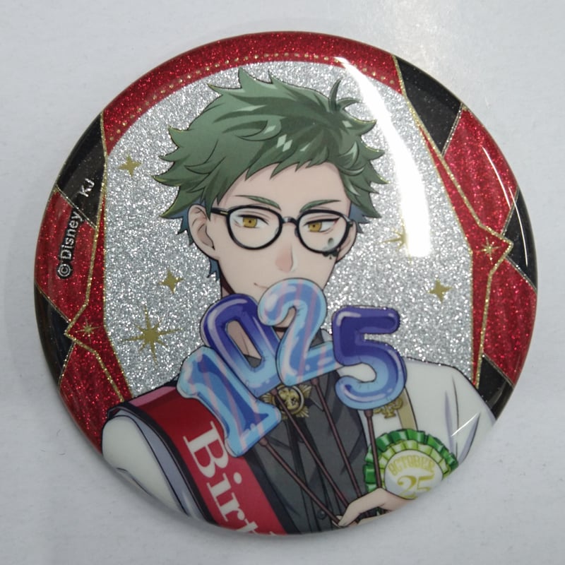 ツイステ トレイ トレーディング 缶バッジ おめかし バースデー グリッター ツイステッドワンダーランド トレイ おめかしバースデー