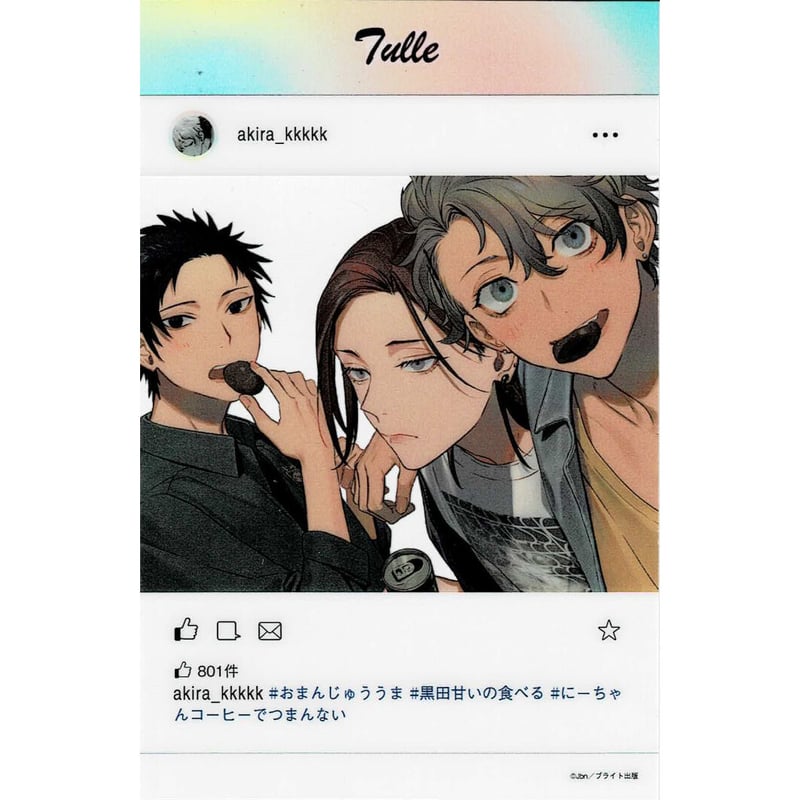★ ココ様 ★ Jbn 『愛を知らない兄弟は 』 SNS風クリアカード【BLグッズ】 | K