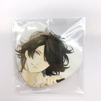 忍たま乱太郎 竹谷八左ヱ門 ナンジャタウン ハート型缶バッジ