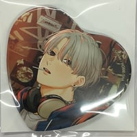 しっけ 『ピンクハートジャム』 くじメイト　缶バッジ　灰賀  【BLグッズ】