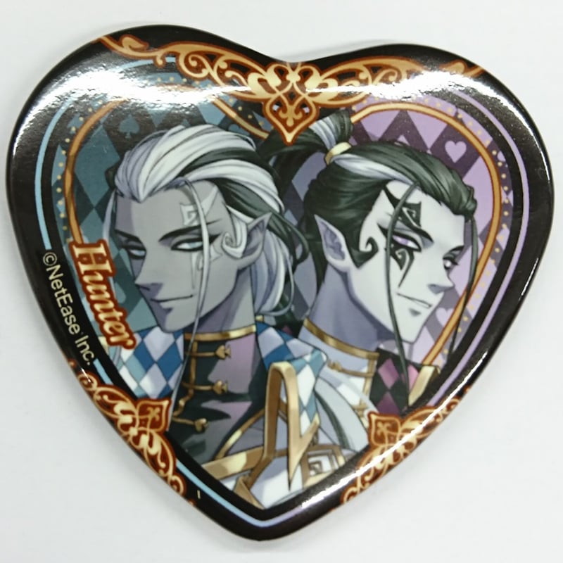 第五人格 アイデンティティファイブ 白黒無常 ハート缶バッジ | K