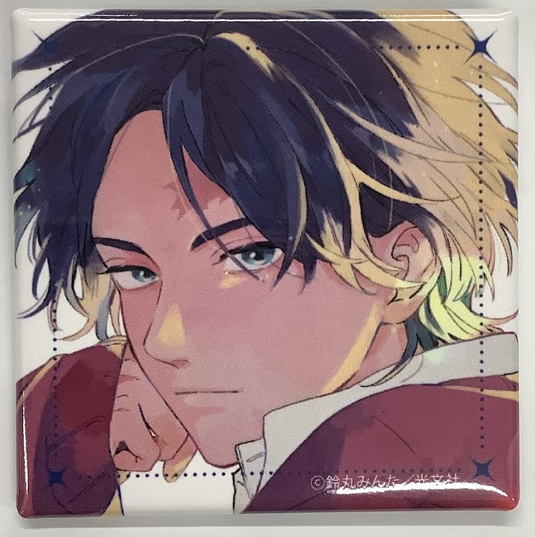 キューピッドに落雷 追撃 発売記念 鈴丸みんた サイン会 スクエア缶バッジ 鈴丸みんた 『新装版 キューピッドに落雷』 POP UP スクエア缶