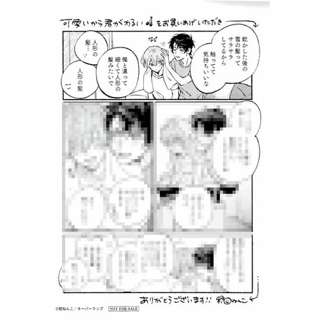 稔ねんこ『可愛いから君がわるい』ペーパー　【BLグッズ】