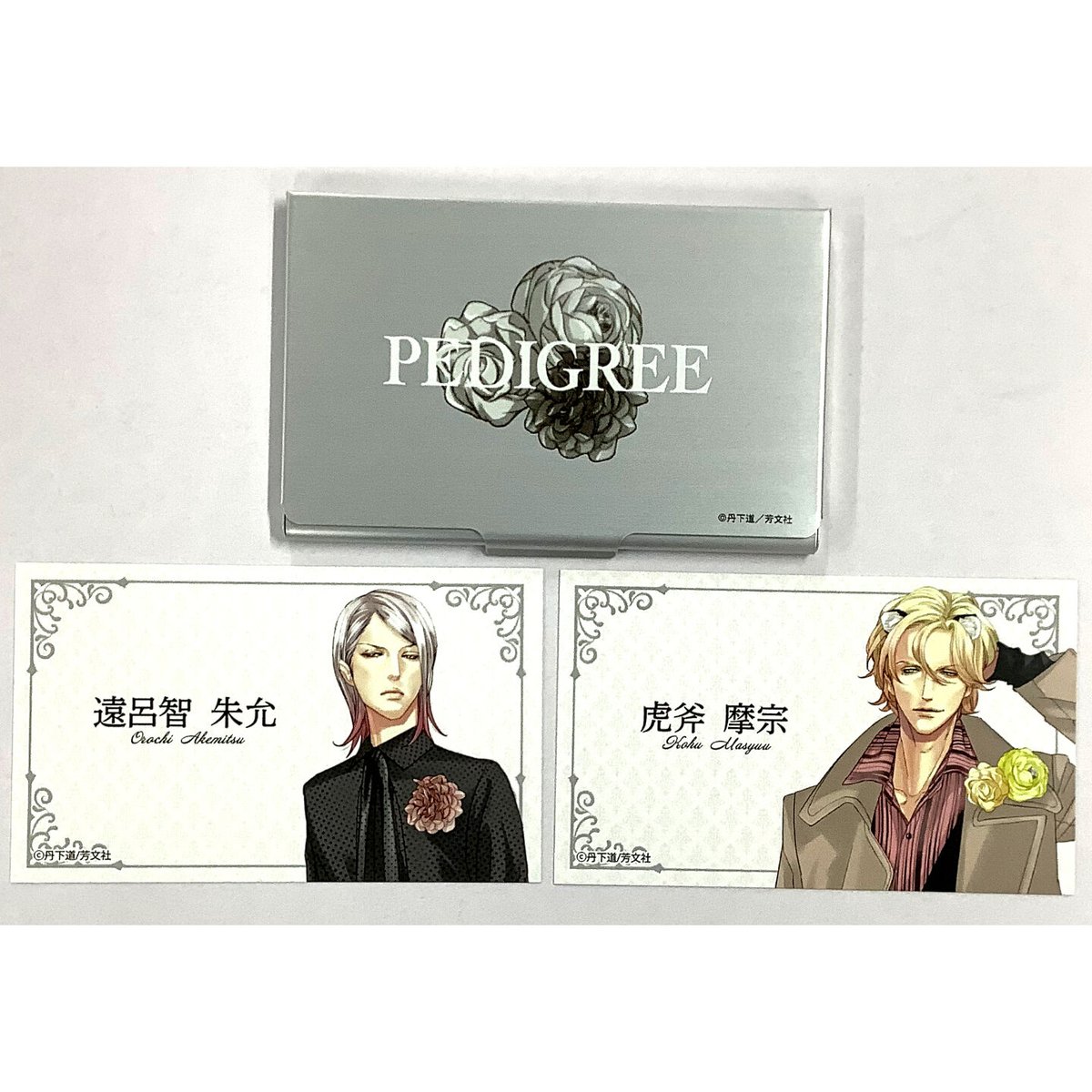 丹下道 『ペディグリー』 VIP特典 名刺風カード2種 名刺ケース セット 