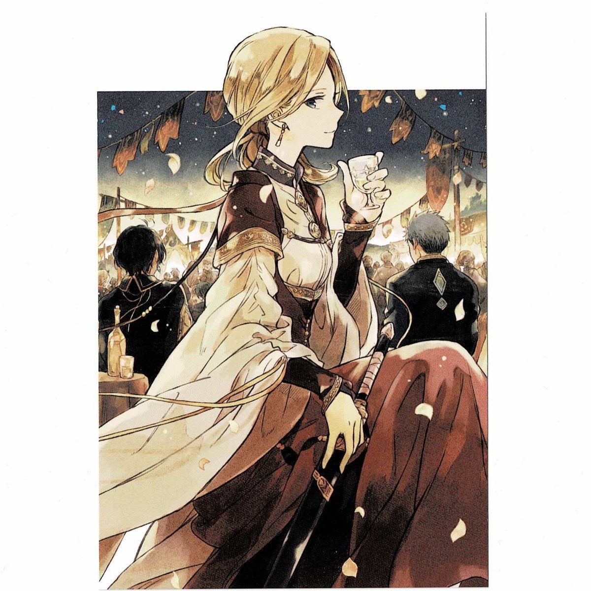 赤髪の白雪姫　オビ　カフェ　コースター　木々 赤髪の白雪姫 オビ カフェ コースター 木々 コースター 木々