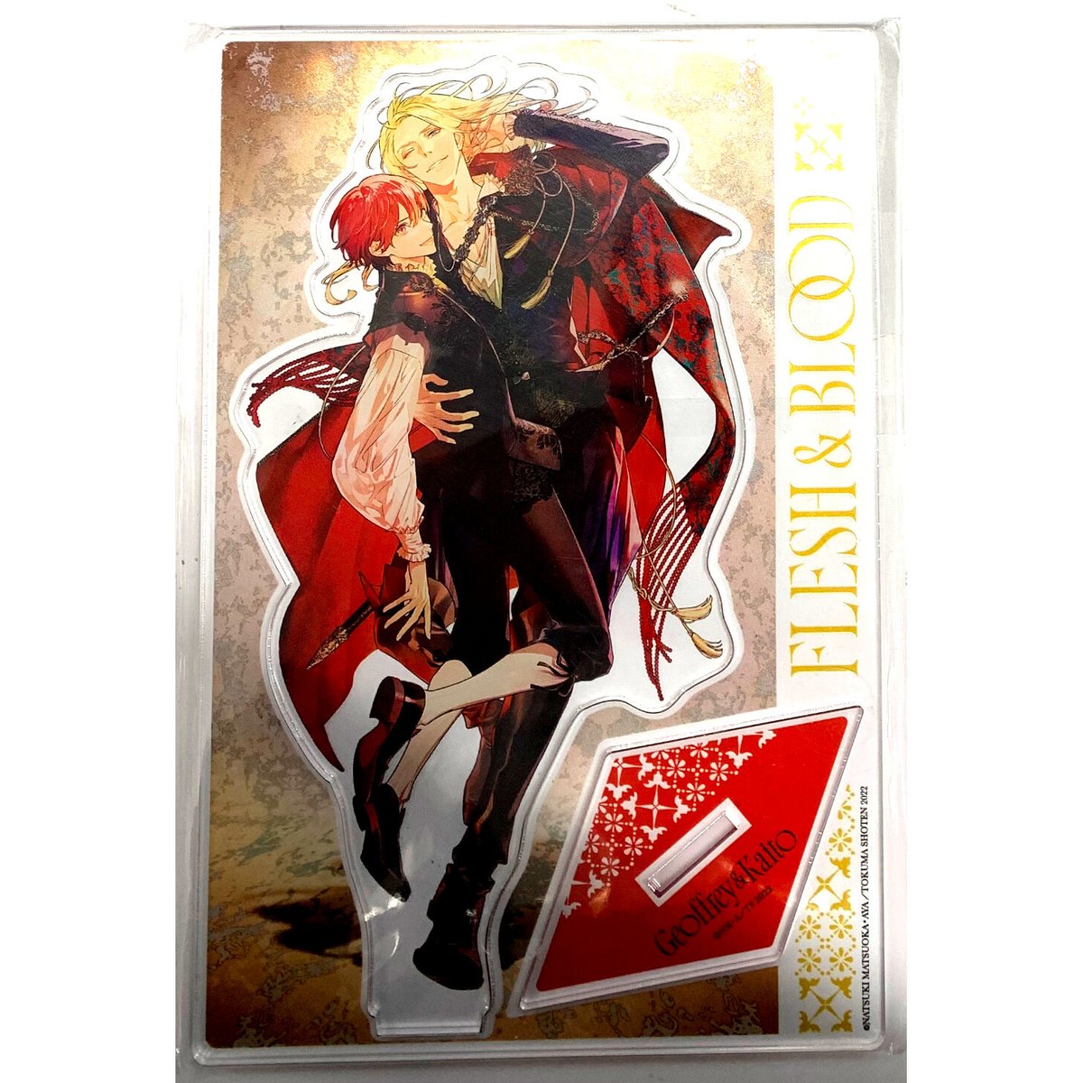 アクリル絵画　☆ＢＬＯＯＤ　～　和名(恋人の血)☆　　【額装】 松岡なつき 彩 『FLESH＆BLOOD』「Chara文庫創刊25周年記念展