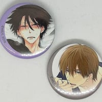 【傷み有り】『抱かれたい男1位に脅されています。』　アニくじ　缶バッジ　西條高人　東谷准太【BLグッズ】