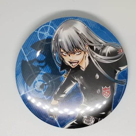 リボーン スクアーロ 六角形缶バッジ J-WORLD その2 リボーン スクアーロ 六角形缶バッジ J-WORLD その2