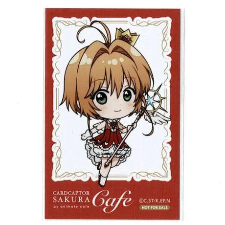 カードキャプターさくら×animate cafe(2021) 木之本桜(赤)  フォトカード