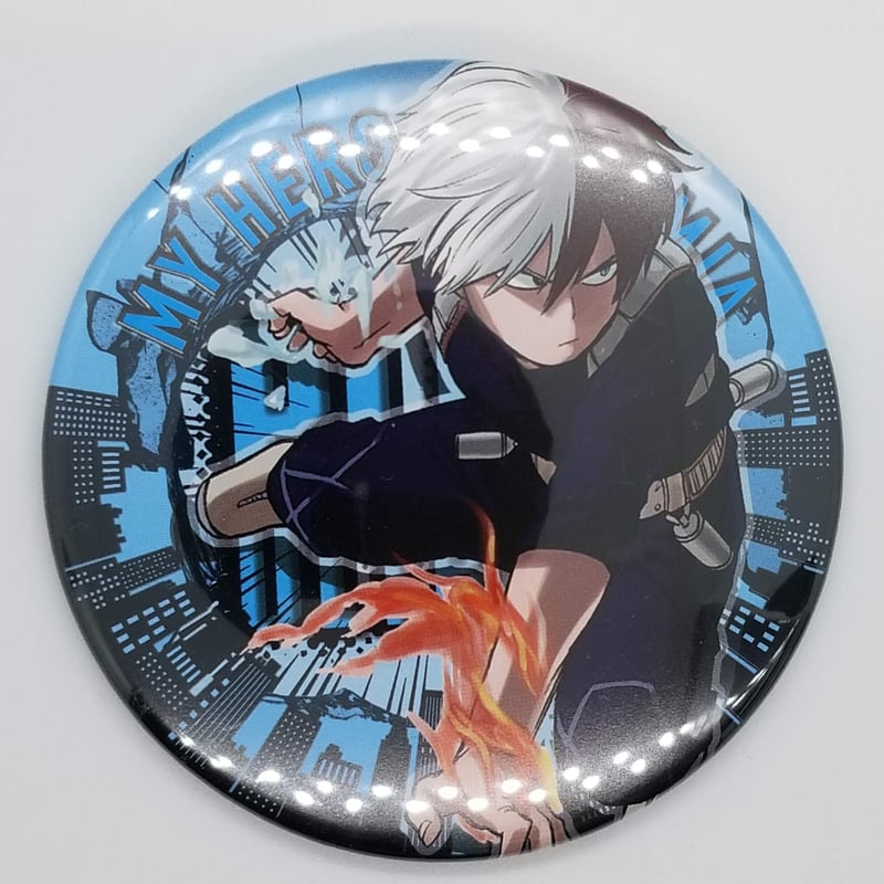 キズ有】僕のヒーローアカデミア 轟 焦凍 コレクション缶バッジ 第1弾