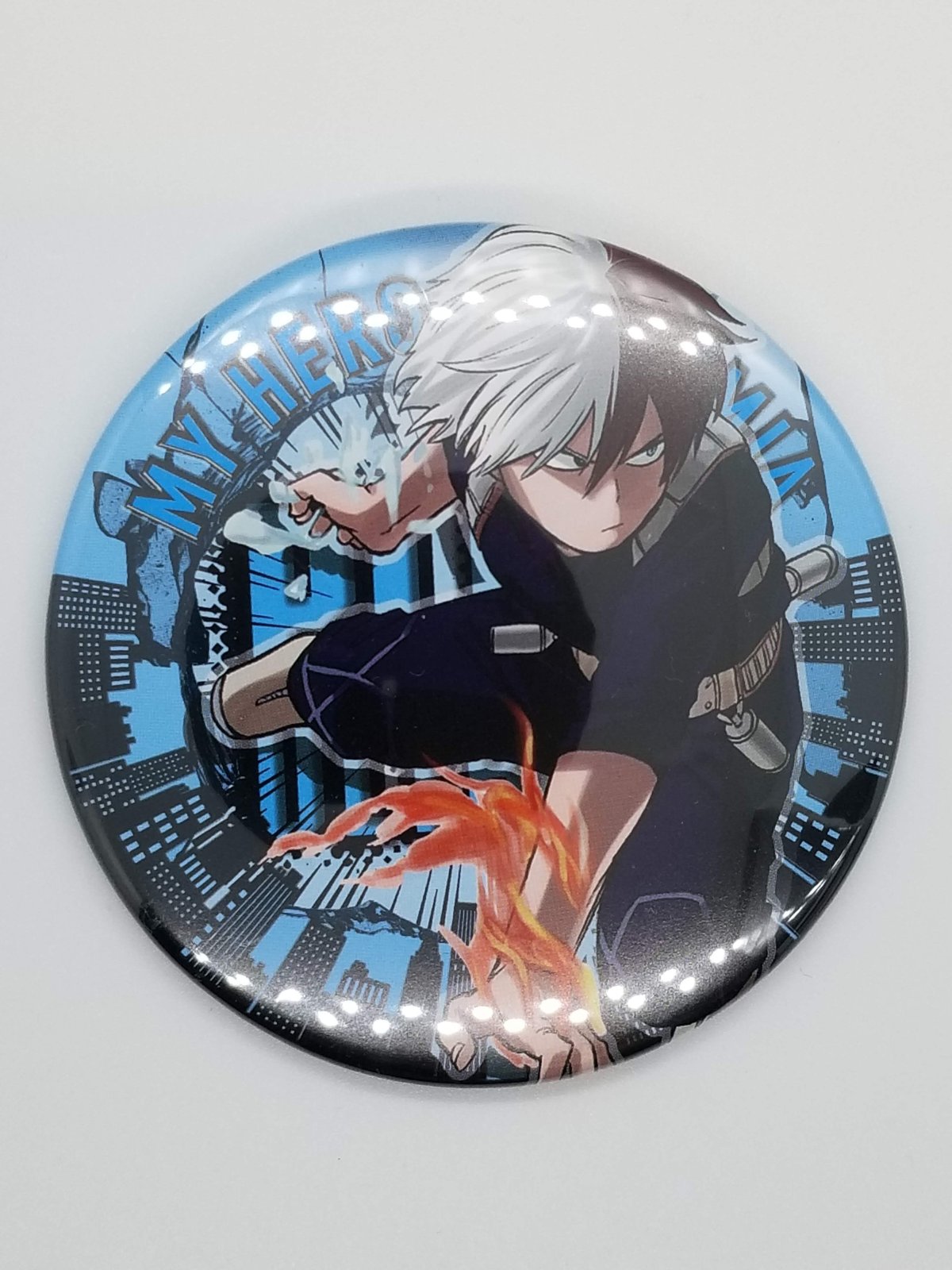 轟焦凍 缶バッジ A.B 僕のヒーローアカデミア 缶バッジ 轟焦凍 (正面) | K-BOOKS 秋葉原