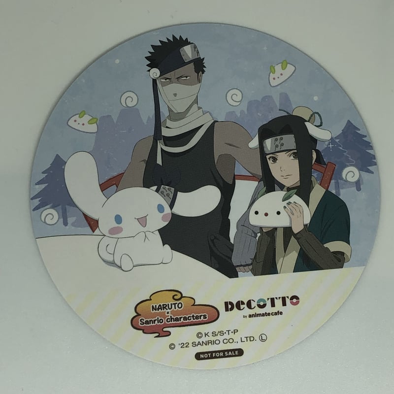 NARUTO -ナルト- ランダム メニュー注文特典 コースター 再不斬＆白