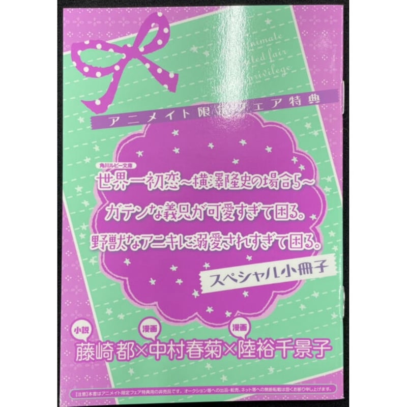 藤崎都 アニメイト限定フェア特典 スペシャル小冊子【BLグッズ】 | K  