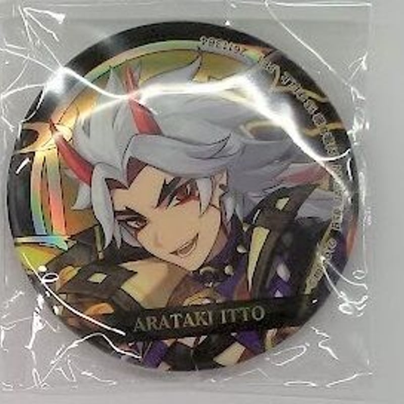 原神】荒瀧一斗 荒瀧 一斗 缶バッジ プライズ ホログラム ホログラム缶