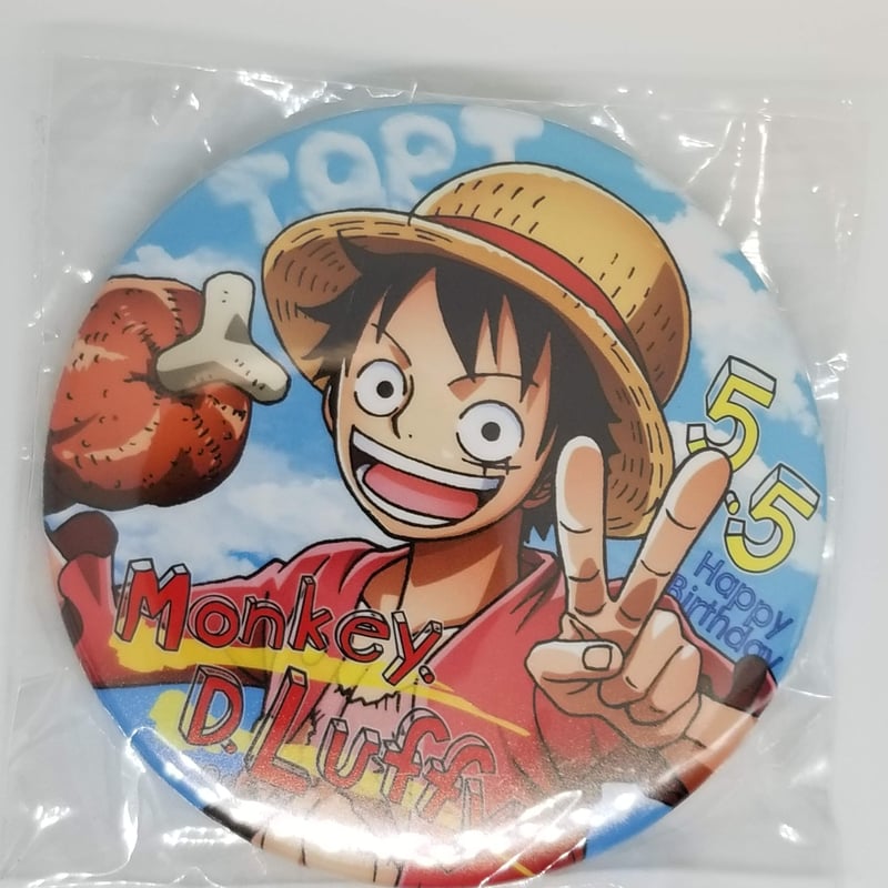 ワンピース　バースデー缶バッジ　ルフィ　2020 ONE PIECE モンキー・D・ルフィ バースデイ缶バッジ【ルフィ】2020 | K