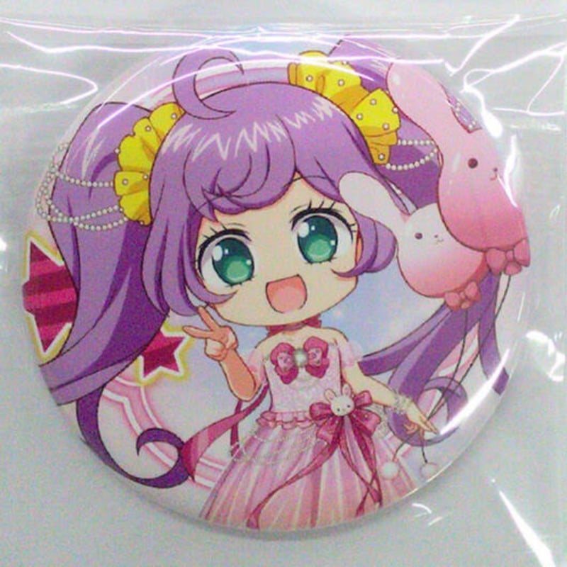 アイドルランドプリパラ キャラウムカフェ ミニキャラ缶バッジ 真中ら