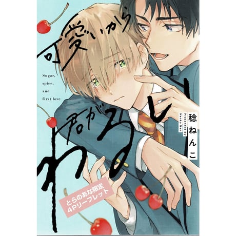 稔ねんこ『可愛いから君がわるい』　とらのあな特典リーフレット【BLグッズ】