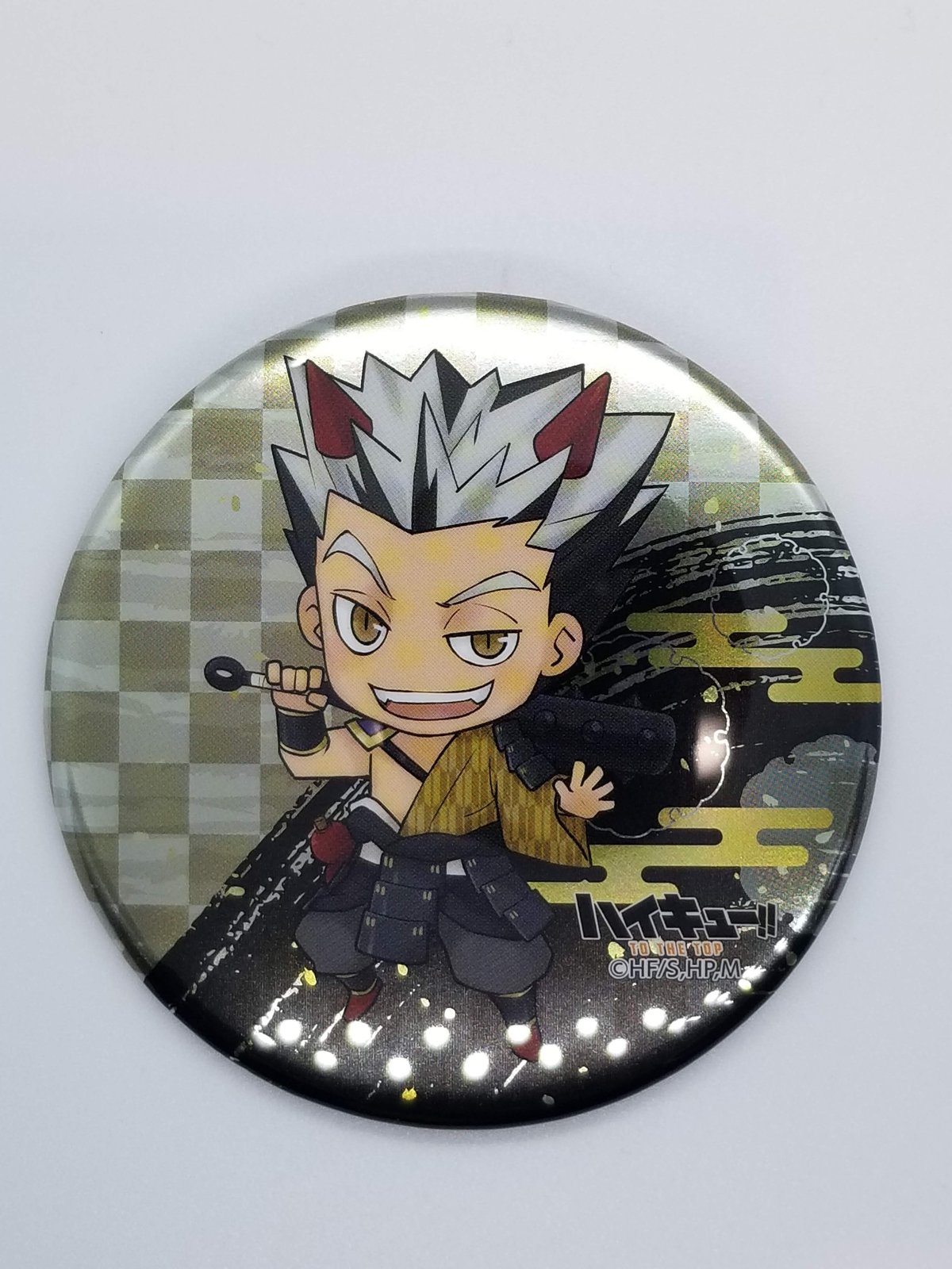 ハイキュー!! 木兎 光太郎 メタリック缶バッジ ちびキャラ | K-BOOKS 