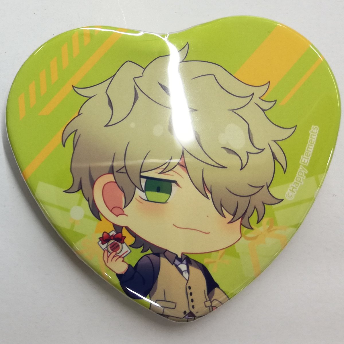 エリオス　缶バッジ　キース エリオスライジングヒーローズ キース・マックス ハート缶バッジ | K