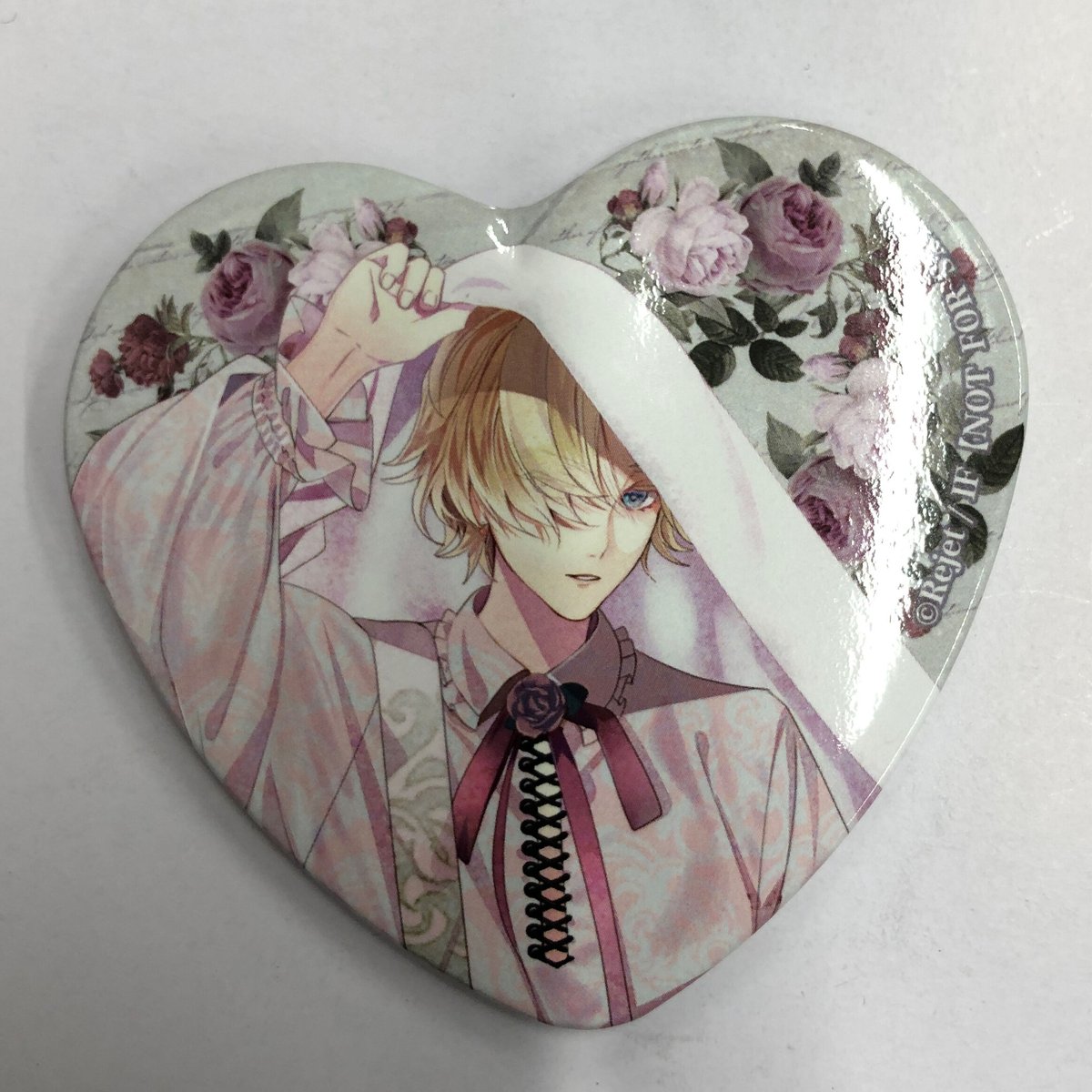 ディアラバ　コウ不死の薔薇園ビック缶バッジ DIABOLIK LOVERS 不死の薔薇園 -UNDEAD ROSE GARDEN- ロング