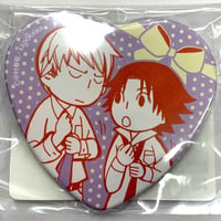 ヤリチン☆ビッチ部 百合絢斗 藤咲透 ビッグ缶バッジ おげれつたなか おげれつたなか 『ヤリチン☆ビッチ部』 ビッグ缶バッジ 百合絢斗 藤咲