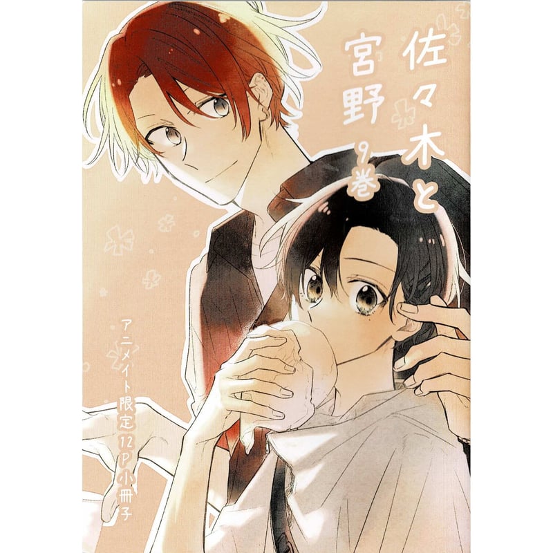 佐々木と宮野 9巻 アニメイト限定小冊子 ミニ色紙 DVD 特装版 ミニ色紙