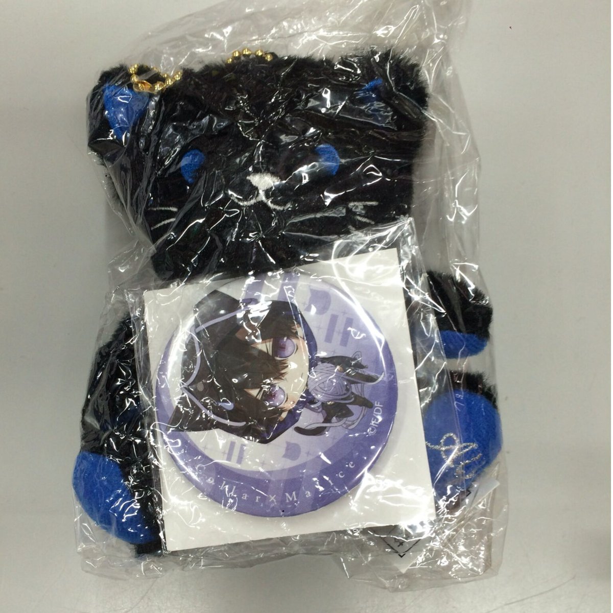 Collar×Malice 黒ネコマスコット Collar×Malice 柳愛時 黒ネコマスコットぬいぐるみ＆缶バッジセット