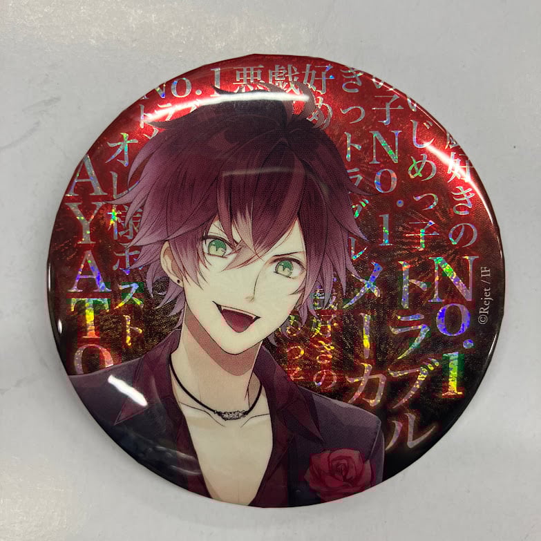 DIABOLIK LOVERS ディアラバ 逆巻アヤト ホロ 缶バッジ イタミ有・裏サビ有】DIABOLIK LOVERS 逆巻アヤト 缶バッジ ホロ