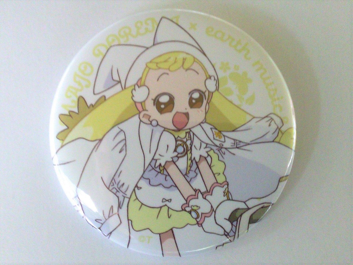 おジャ魔女どれみ earth 缶バッジ おジャ魔女どれみ ハナちゃん おジャ魔女どれみ × earth