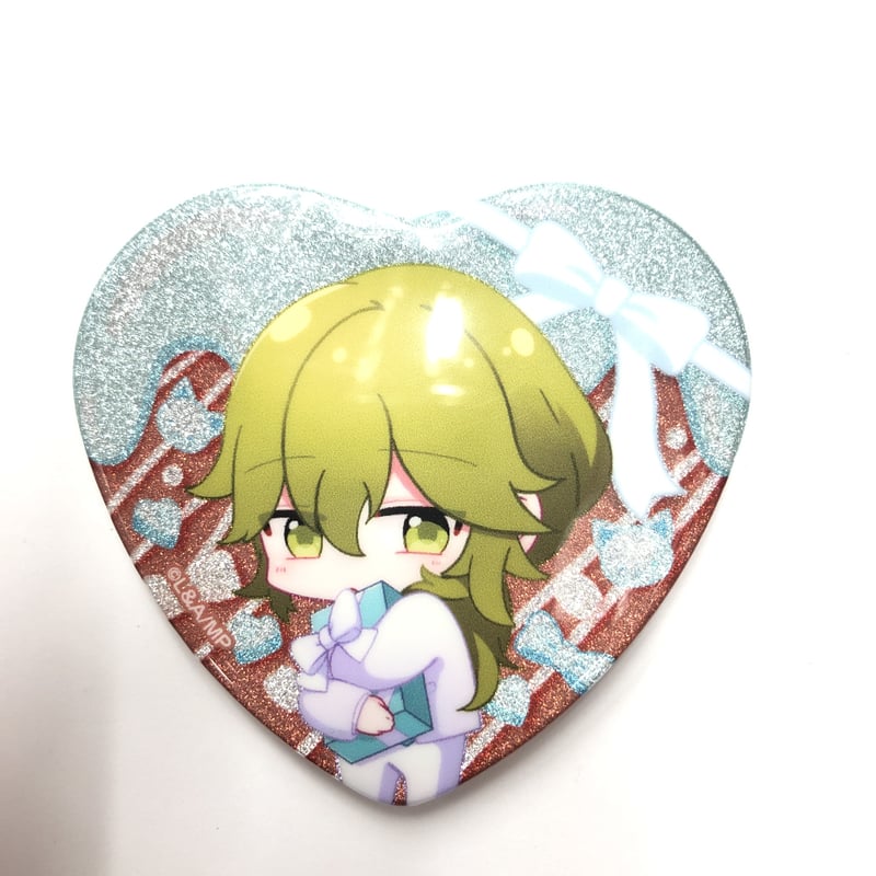 菱田春草　めいこい　10周年 ハート型缶バッジ 明治東亰恋伽 菱田春草 ハート缶バッジ ホロver. | K-BOOKS 池袋 2