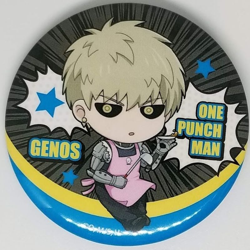 ワンパンマン まるかく 缶バッジ カンバッジ ジェノス 4種 ワンパンマン ジェノス 缶バッジ | K-BOOKS 池袋 2次元グッズ通販