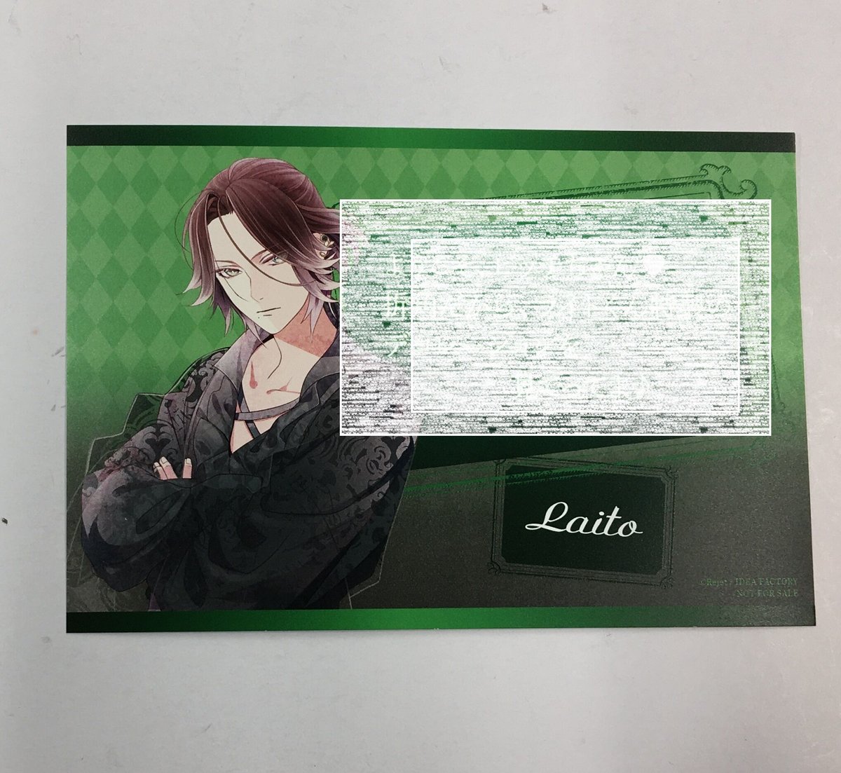 DIABOLIK LOVERS 逆巻ライト メッセージカード | K-BOOKS 池袋 2次元