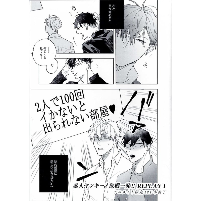 りぃ@ページ 八百 『素人ヤンキー♂危機一発!! REPLAY 1』 アニメイト 小冊子【BL