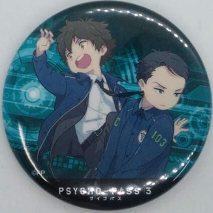 PSYCHO-PASS サイコパス 慎導灼&炯・ミハイル・イグナトフ 缶バッジ