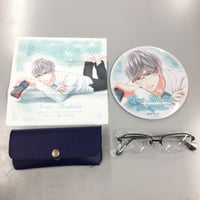 【缶バッジイタミ有・ケースほつれあり】スタンドマイヒーローズ　荒木田蒼生　眼鏡セット