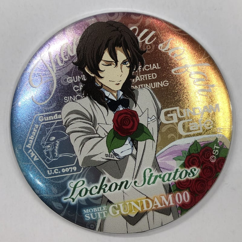 ガンダム00　10周年記念イベント　缶バッジ　刹那・F・セイエイ　レア ガンダム ダブルオー バッジ 公式】ガンダム00 10周年記念イベント 缶